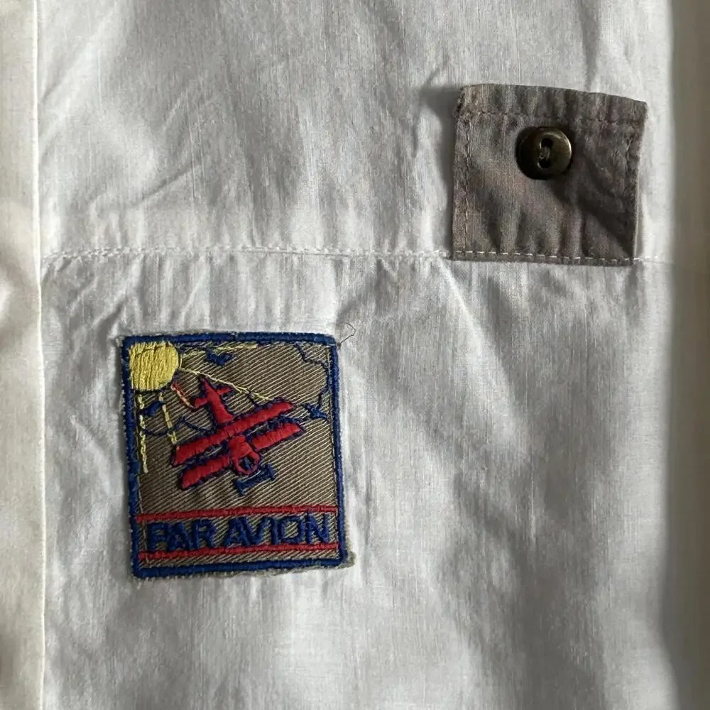 Vintage 70's You Babes Long Sleeve Shirt White Size S Streetwear